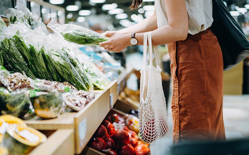 Write a healthy grocery list: Never go shopping without one!