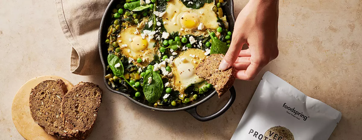 Grüne Shakshuka